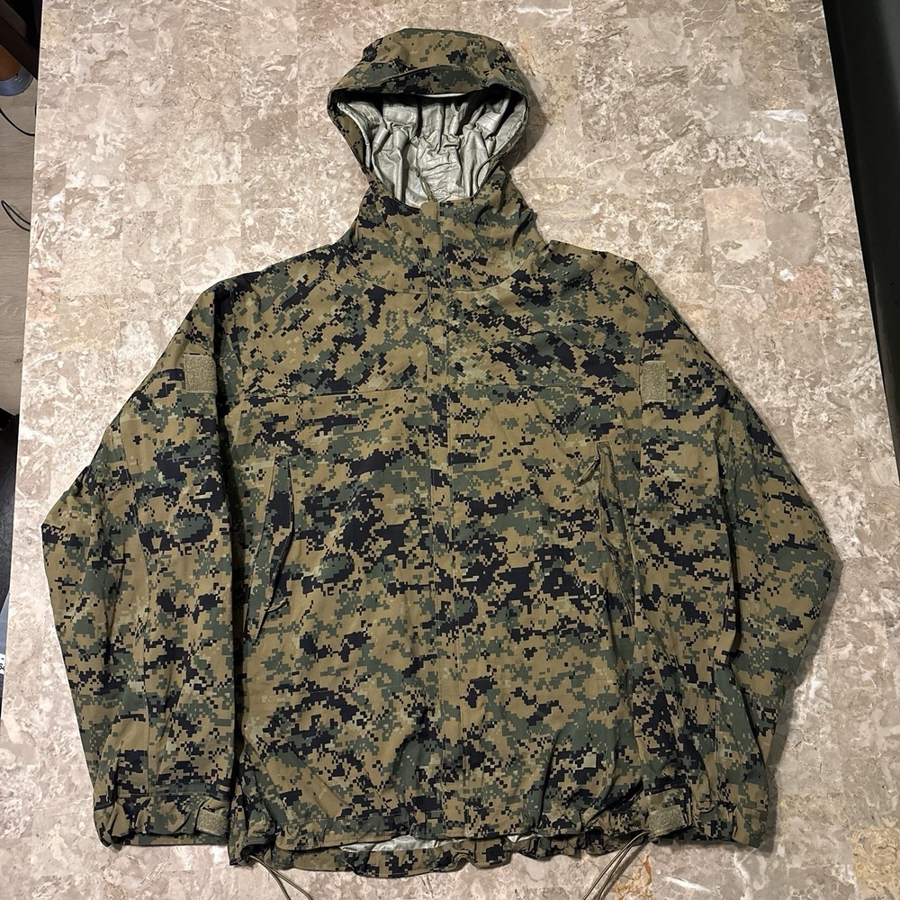 USMC Marpat Woodland APECS Parka Large Regular Cold Weather ECWCS Marines